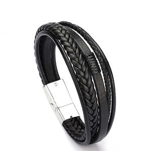 Black Woven Buckle Bracelet